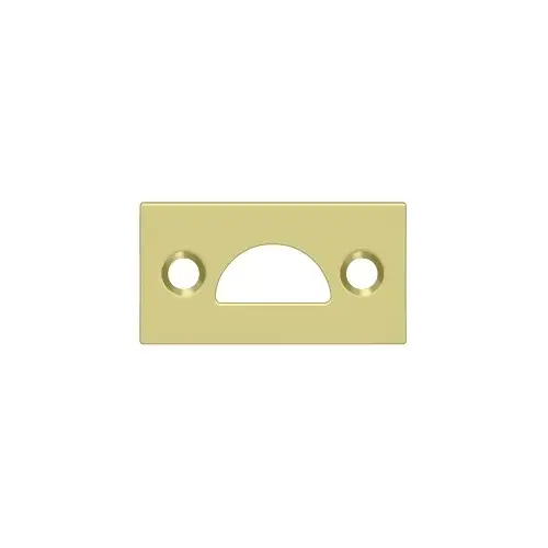 Deltana 178MSTU3 Mortise Strike, Solid Brass in Polished Brass