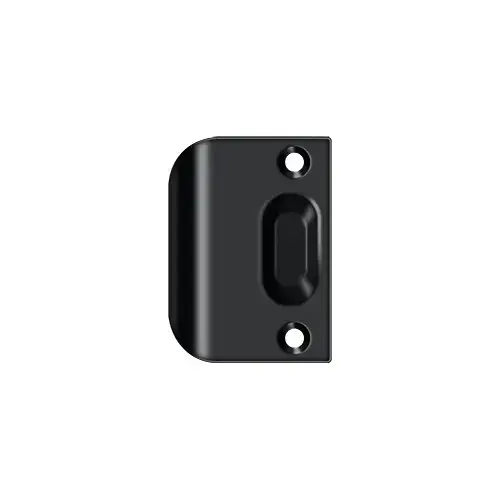 Deltana FLSP335U19 Full Lip Strike Plate For Ball Catch and Roller Catch in Paint Black