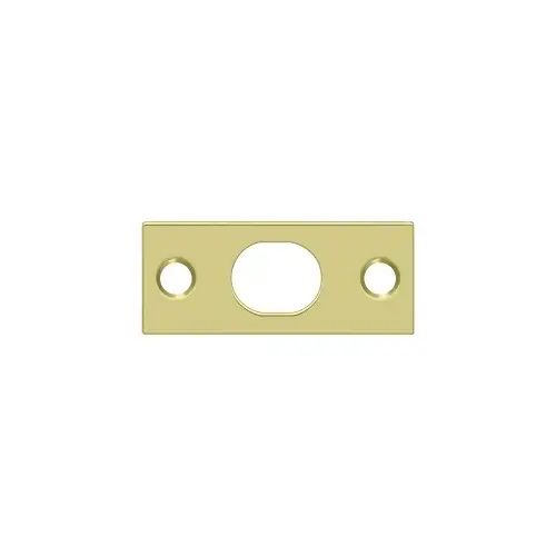 Deltana SP12EFB3 Strike Plate For Extension Flush Bolt in Polished Brass