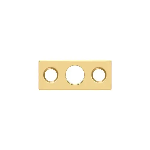 Deltana SP7FBR003 Strike Plate For 7" Flush Bolt in PVD Polished Brass