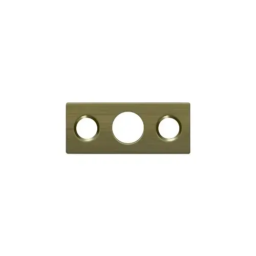 Deltana SP7FBR5 Strike Plate For 7" Flush Bolt in Antique Brass