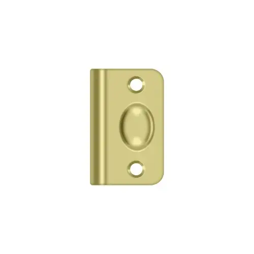 Deltana SPB349U3 Strike Plate for Ball Catch and Roller Catch in Polished Brass