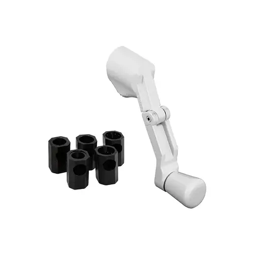 FHC H3962 Universal - Diecast - White - Folding Crank Handle For Casement Windows