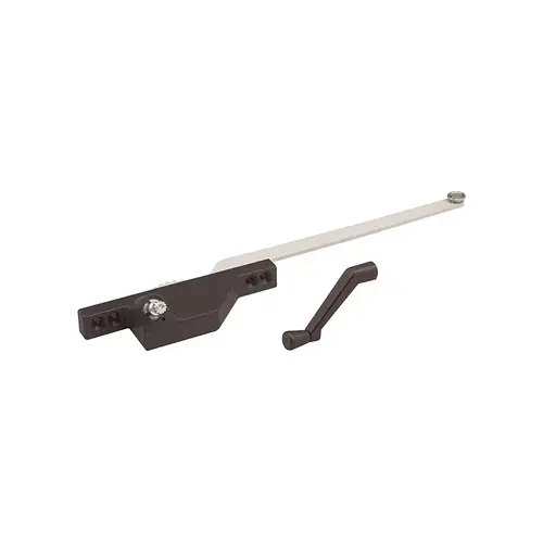 FHC TH23014 Single Arm Operator - Left Hand - Bronze - Stainless Guide Roller - Crank Handle