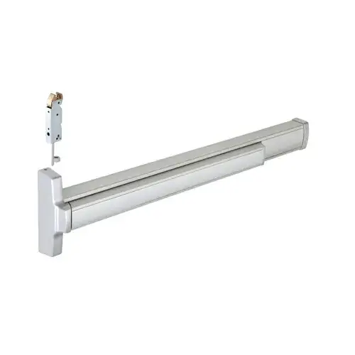 Jackson 312085L37628 Push Pad Concealed Vertical Rod Panic Exit Device Left Hand Reverse Bevel Type Satin Aluminum Finish