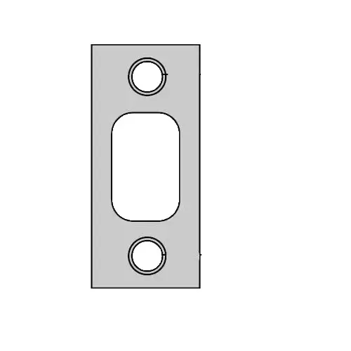 Kwikset 85072-690 1" x 2-1/4" Square Corner Deadbolt Strike Dark Bronze Finish