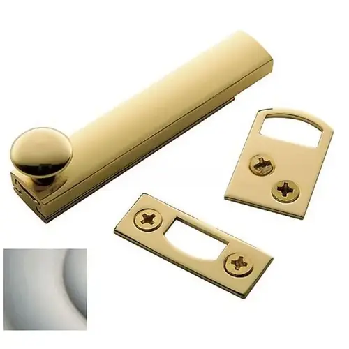 Baldwin 0321150 3" Surface Bolt Satin Nickel Finish