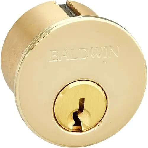 Baldwin 8031003KD12 Cylinder for Non Egress Handlesets and Deadbolts Lifetime Brass Finish