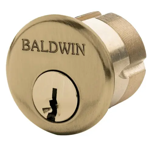 Baldwin 8322033 1-1/8" Mortise Cylinder Vintage Brass Finish