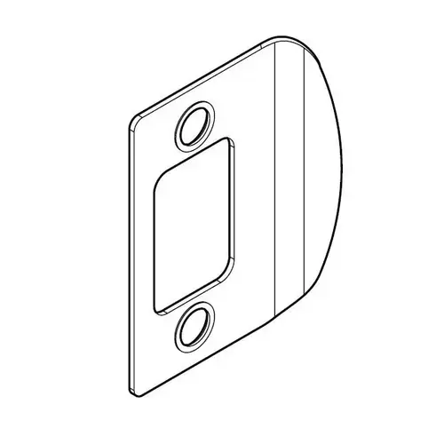 Baldwin Reserve 8BR0407007 Full Lip Deadbolt Strike Dark Bronze Finish