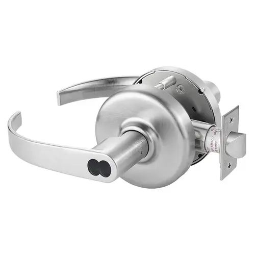 Corbin Russwin CL3851PZD626M08 Zinc Princeton Lever and D Rose Single Cylinder Entry Grade 2 Standard Duty Lever Lock Small Format Best Housing Satin Chrome Finish