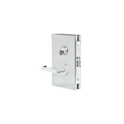 CRL DL610LSBS Brushed Stainless 6" x 10" LH Center Lock With Deadlatch in Storeroom Function