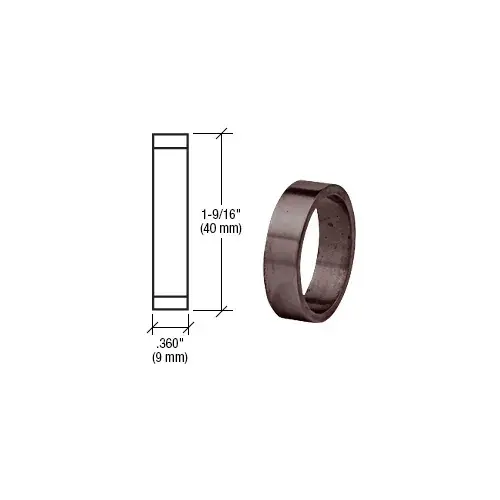 CRL DRA360DU Dark Bronze .360" Straight Cylinder Ring