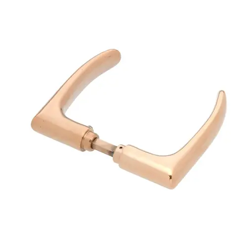 CRL PTH303BR Brass PTH Series Sculptured Style Lever Handles