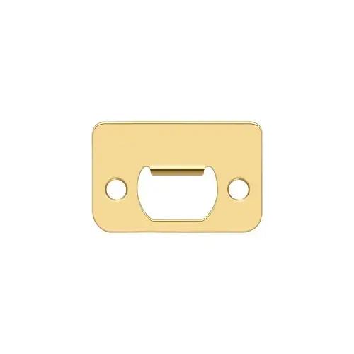 Deltana SP225CR003 Strike Plate, 2-1/4" x 1-1/2" in PVD Polished Brass