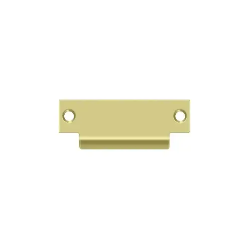 Deltana SPBDB478U3 ANSI Blank T- Strike, 4-7/8" x 1-1/4", Without Hole in Polished Brass