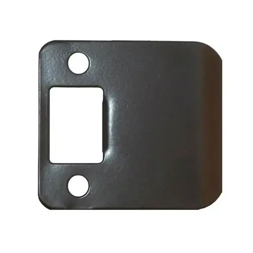 Don Jo EL102DURC 2-1/4" Full Lip Strike with 2" Extended Lip with Round Corners Dark Bronze Finish
