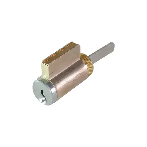 GMS K001SC26DOB Zero Bitted Knob / Lever Cylinder with Schlage C Keyway Satin Chrome Finish
