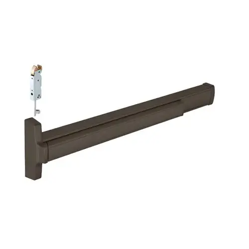 Jackson 312085L37313 Push Pad Concealed Vertical Rod Panic Exit Device Left Hand Reverse Bevel Type Dark Bronze Finish