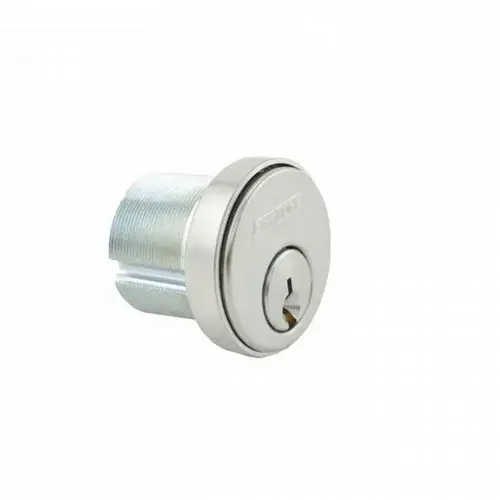 Schlage Commercial 30001C124626118 1-1/8" Mortise Cylinder C124 Keyway with Compression Ring and Spring and L Cam Satin Chrome Finish