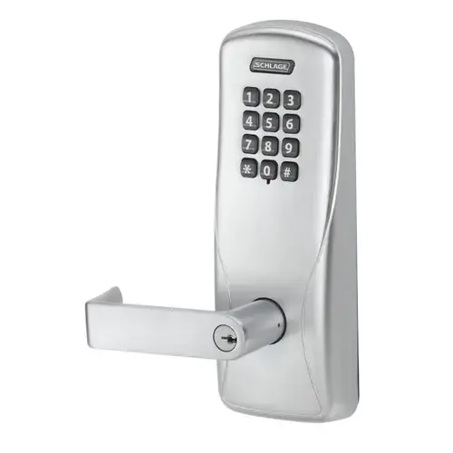 Schlage Electronics CO100CY70KPRHO626JDC06 CO-100 Standalone Electronic Cylindrical Lock Satin Chrome