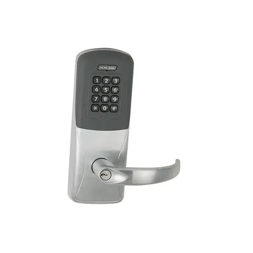 Schlage Electronics CO200CY70 KP SPA 643e BD Standalone Electronic Lock with Rights on Lock Cylindrical Classroom / Storeroom Keypad Sparta Lever with Small Format Less Core Aged Bronze Finish