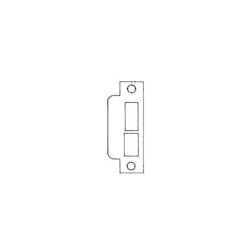 Baldwin 6038056R178 Right Hand 1-7/8" Extended Lip ASA Strike For 2-3/4" Backset Latch Only Lifetime Satin Nickel Finish