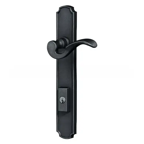 Baldwin MP002402ACT5X Bismark Multi Point Trim Keyed Entry with Turn Knob Configuration 5 Minus Lever Distressed Oil Rubbed Bronze Finish