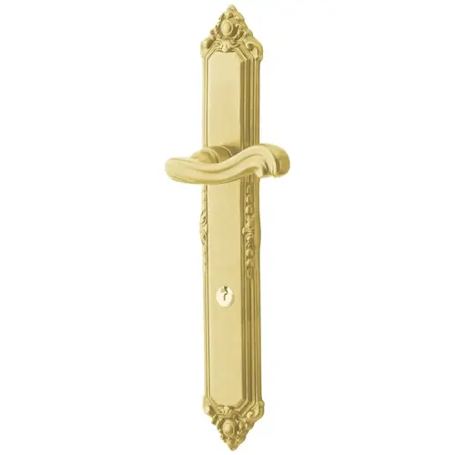 Baldwin MP003060PAT1 Kensington Multi Point Trim Patio Configuration 1 Satin Brass with Brown Finish