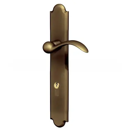 Baldwin MP016050ACT1 Boulder Multi Point Trim Keyed Entry with Turn Knob Configuration 1 Antique Brass Finish