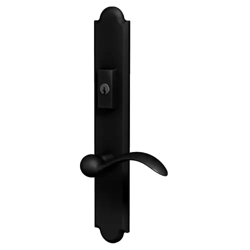 Baldwin MP016190ACT5 Boulder Multi Point Trim Keyed Entry with Turn Knob Configuration 5 Satin Black Finish
