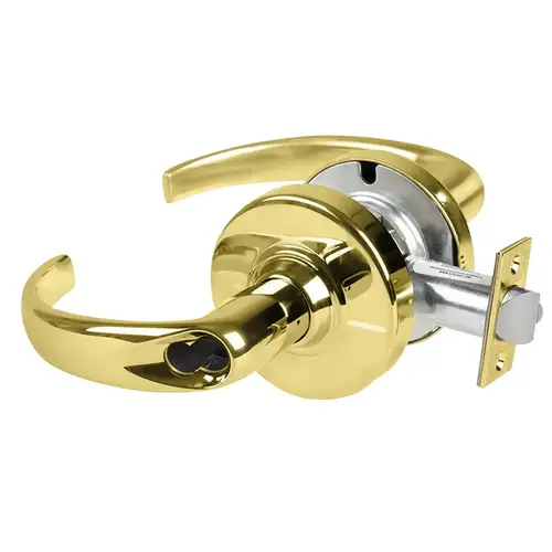 Schlage Commercial ND97BDSPA605 ND Series Vandlgard Corridor Small Format Less Core Sparta with 13-247 Latch 10-025 Strike Bright Brass Finish