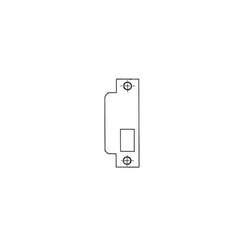 Baldwin 6041190 ASA Strike For 2-3/4" Backset Latch Only Satin Black Finish