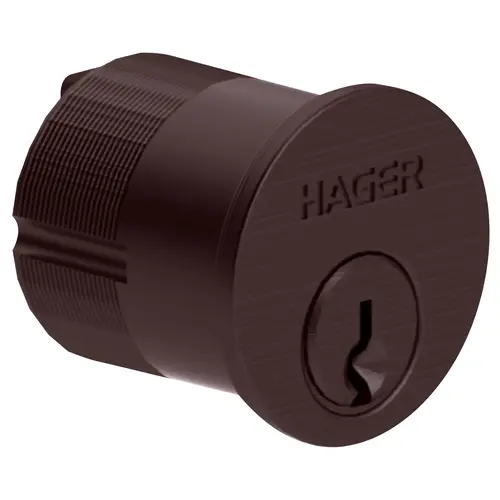 Hager 014394 3902 MORTISE CYLINDER 1-1/4" US10B NC STDCAM IC6 Oil Rubbed Bronze