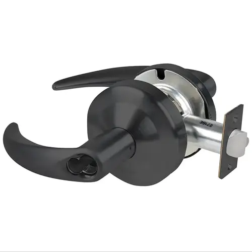 Schlage Commercial ND66BDOME622 ND Series Store Small Format Less Core Omega with 13-247 Latch 10-025 Strike Matte Black Finish
