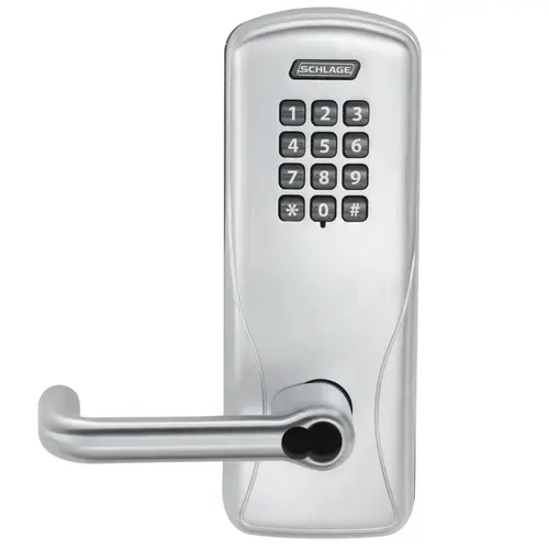 Schlage Electronics CO200MS70 KP TLR 626 JD Electric Mortise Lock Satin Chrome