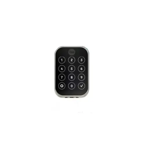 Yale Real Living YRD654BLEBSP Pro 2 Lock SL Key Free Touchscreen Deadbolt with Bluetooth Black Suede Powder Coat Finish