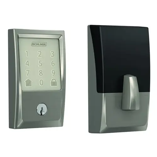 Schlage Residential BE489WBC-CEN-619 Encode Smart WiFi Single Cylinder Deadbolt Satin Nickel