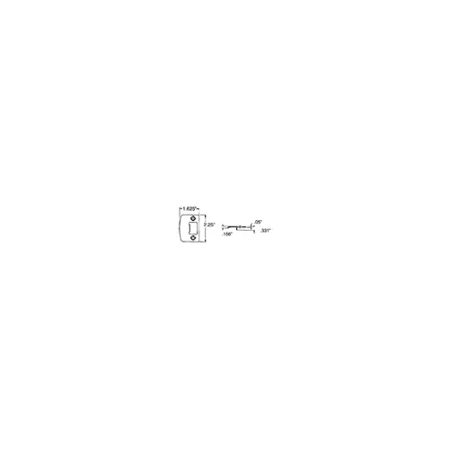 Baldwin 5510056FSTR Full Lip Strike Lifetime Satin Nickel Finish