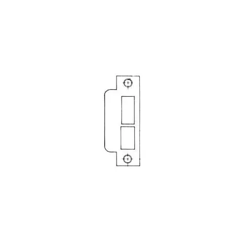 Baldwin 6037003R300 Right Hand 3" Extended Lip ASA Strike For 2-3/4" Backset Latch, Deadbolt, Auxiliary Latch Lifetime Brass Finish