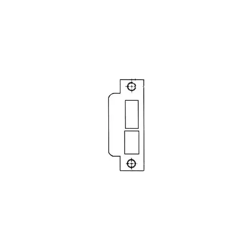 Baldwin 6040190 ASA Strike For 2-3/4" Backset Latch and Deadbolt Satin Black Finish