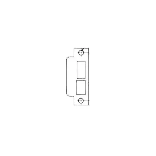 Baldwin 6339190R178 Right Hand 1-7/8" Extended ASA Strike Latch and Deadbolt Satin Black Finish