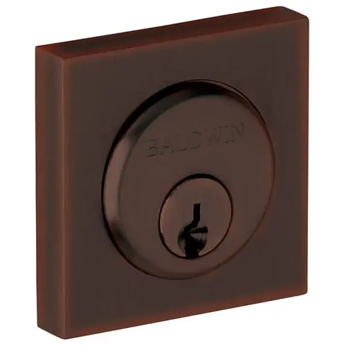 Baldwin 6743112 2" Contemporary Square Cylinder Collar Venetian Bronze Finish