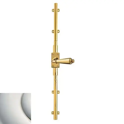 Baldwin 8105055R7LK Right Hand 7' Cremone Bolt Less Knob Lifetime Bright Nickel Finish
