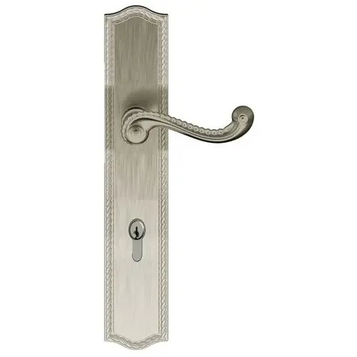 Baldwin MP009056ACT1X Bristol Multi Point Trim Keyed Entry with Turn Knob Configuration 1 Minus Lever Lifetime Satin Nickel Finish