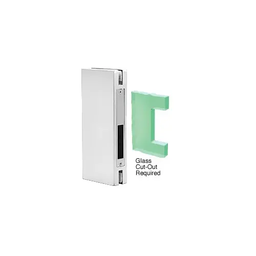 CRL DTK410PS Polished Stainless 4" x 10" Keeper for Center Lock with Deadlock