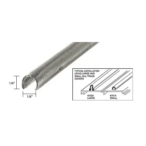 Brixwell 6701A10-CCP23-XCP10 Stainless Steel Small Patio Door Sill Cover 23" Length - pack of 10