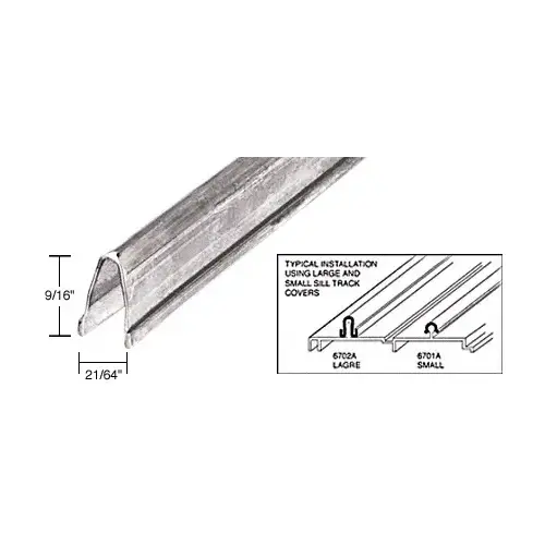 Brixwell 6702A10-CCP23-XCP5 10' Stainless Steel Large Patio Door Sill Cover  23" Length - pack of 5