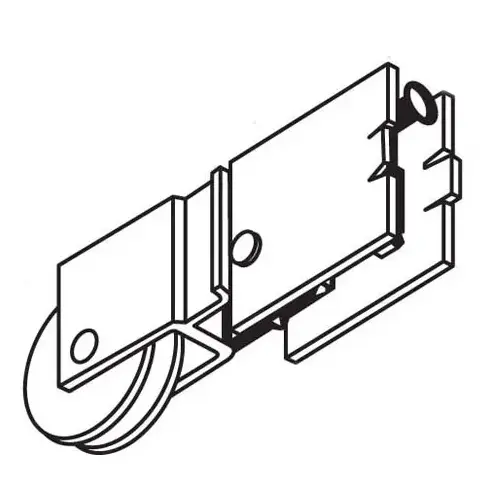Brixwell 9-205 Patio Door Roller Assembly 1-1/4 Steel Wheel dr 80