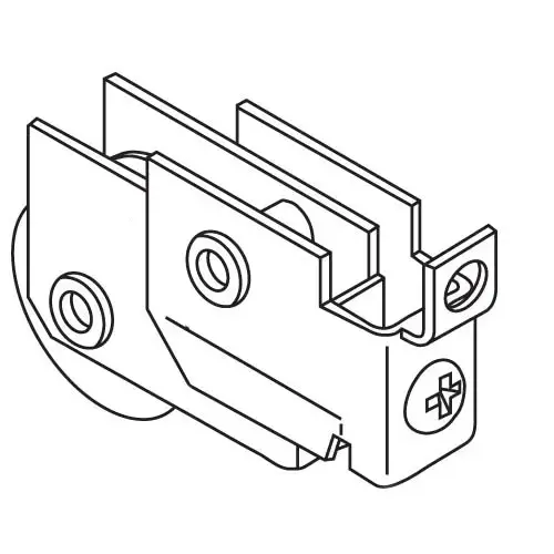 Brixwell 9-216 Patio Door Roller Assembly 1-1/4 Steel Wheel dr174